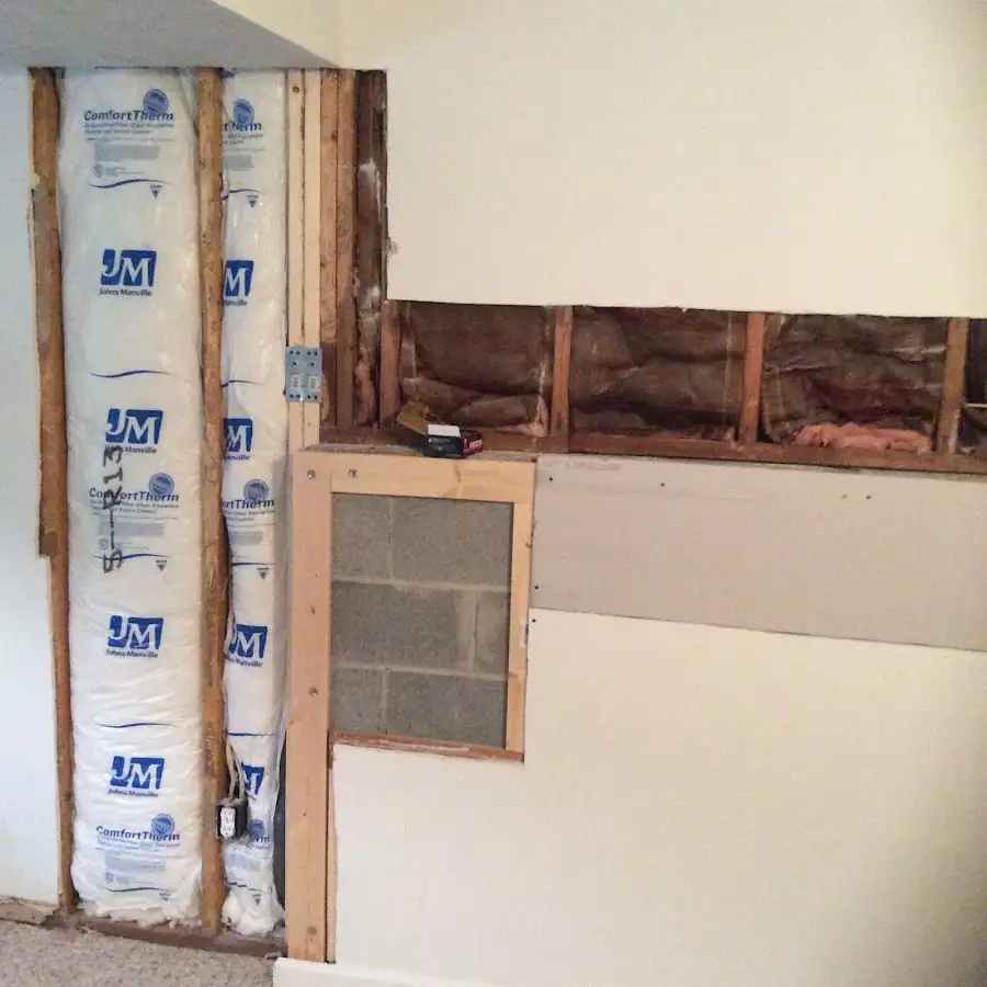 Wall insulation replacement during Contents Cleaning & Restoration in Town of Pecos